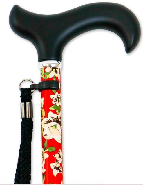 Red Floral Extendable Cane