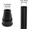 Black Crutch Ferrule - 17mm