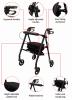 Lightweight Four Wheeled Rollator - 6" Wheels