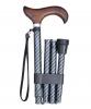 Aluminium Adjustable Walking Cane - Chrome