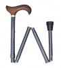 Aluminium Adjustable Walking Cane - Chrome