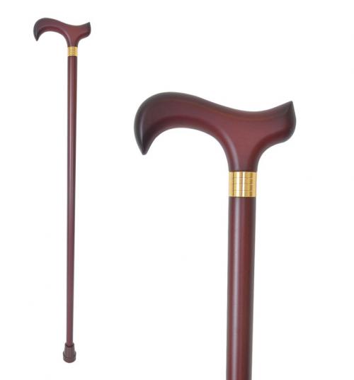 Derby Handle Walking Stick - Brown