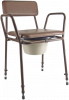 Brown commode chair