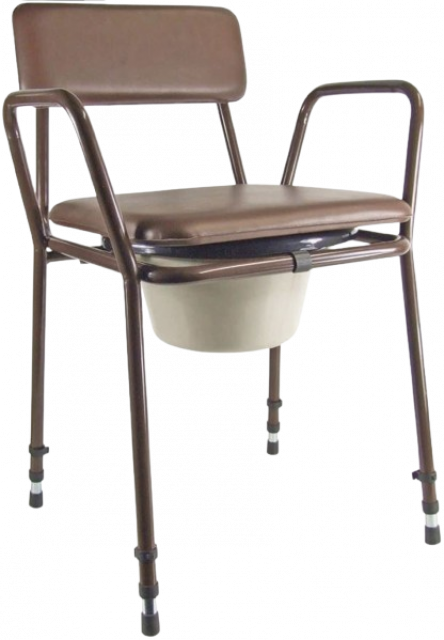 Brown commode chair