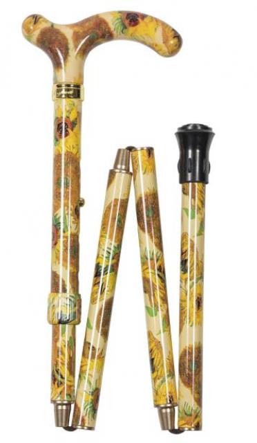The National Gallery Derby Petite Folding Walking Stick Sunflowers