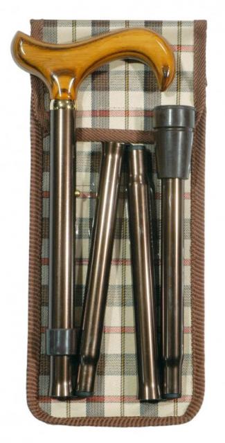 Folding Walking Cane Ash Handle