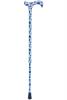 Adjustable Derby Walking Cane - Cornflowers