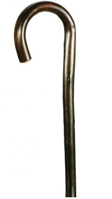 Chestnut Crook Walking Stick - Brown
