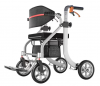 Aluminum Foldable 2 in 1 Outdoor Rollator/Wheelchair