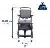 Lightweight Folding Wheelchair - Blue