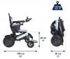 Blue Electric Wheelchair