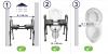 3 in 1 Commode Chair - Black