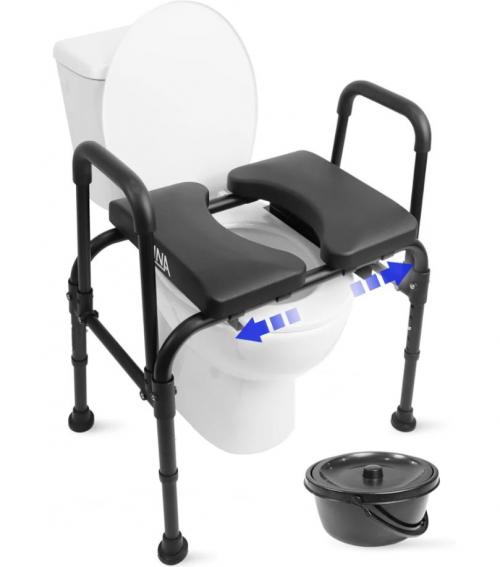 3 in 1 Commode Chair - Black