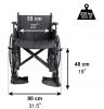 Self Propelled Bariatric Steel Wheelchair