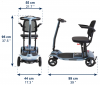KMINA Folding Electric Scooter MEASUREMENTS