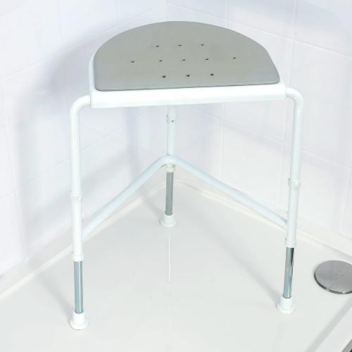 Nuvo Height Adjustable Corner Shower Stool