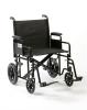 Bariatric Steel Transport Chair - Black