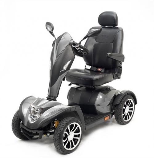 silver mobility scooter