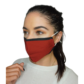 Reusable Fabric Face Mask - Wine