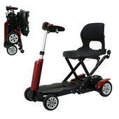 AirGlide Folding Mobility Scooter side view and folded view