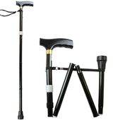 Black Folding Walking Stick