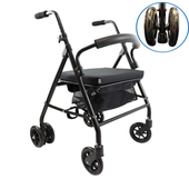 Stop and Go Pressure Braking Rollator - Black