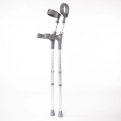 Double Adjustable Comfy Handle Crutches - Pair