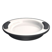 Ornamin Keep Warm Plate - Anthracite: Side View
