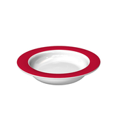Ornamin: Bowl with Sloped Base - Red side view