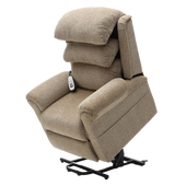 Slaney Dual Motor Rise & Recliner Chair Oat - Riser mode