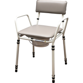 Essex Height Adjustable Commode Chair FRONT