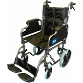 Deluxe Attendant Propelled Steel Wheelchair