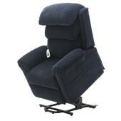 Dual Motor Rise & Recliner Chair Blue - Riser Mode