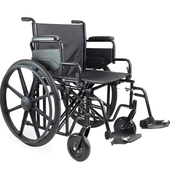 Self Propelled Bariatric Steel Wheelchair