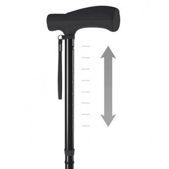 All Terrain Folding Walking Stick With Built In Alarm & Light