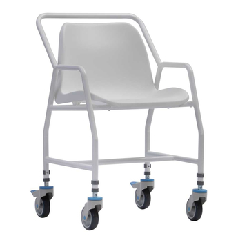 Height Adjustable Mobile Shower Chair