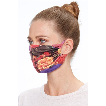 Floral Fabric Reusable Face Mask