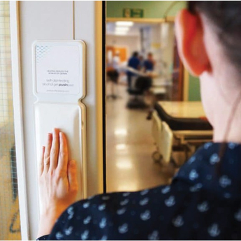 Gel Push Sanitising Wall Pad With 5 Refill Cartridges