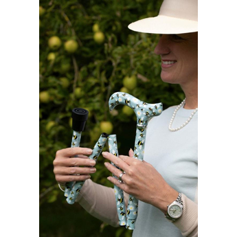 Folding Derby Walking Stick - Bees