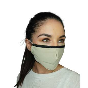 Reusable Fabric Face Mask - Beige