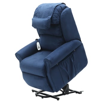 Sandfield Rise and Recline Dual Motor Armchair - Blue