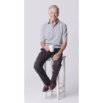 Grey & White Polo Shirt