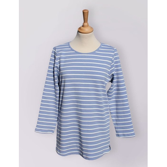 Sky Blue & White Breton Stripe Tunic