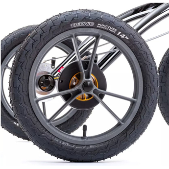 Trionic Outdoor - Indoor Rollator 14er - Black