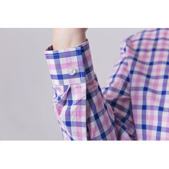 Pink & Blue Easy Close Check Shirt