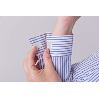Blue & White Easy Close Stripe Shirt