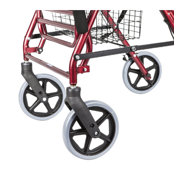 Four-Wheeled Walker With Basket