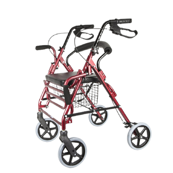 Four-Wheeled Walker With Basket