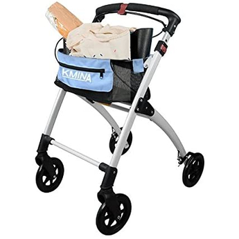 White Indoor Wheel Rollator with Tray