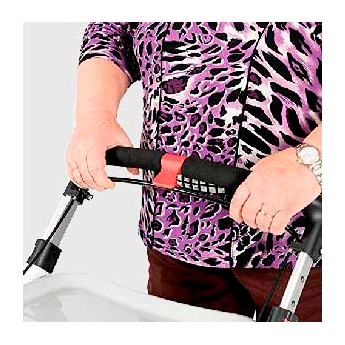 White Indoor Wheel Rollator with Tray